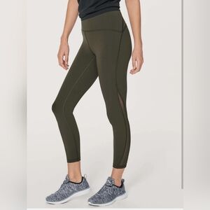 Lululemon Dark Olive Leggings size 6